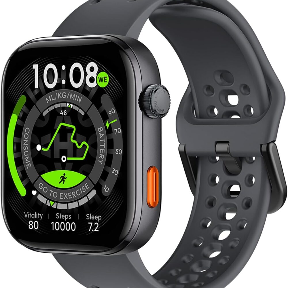 HAYLOU Watch Hyper GPS Smart Watch for Men Women, 1.97" AMOLED, Offline Map